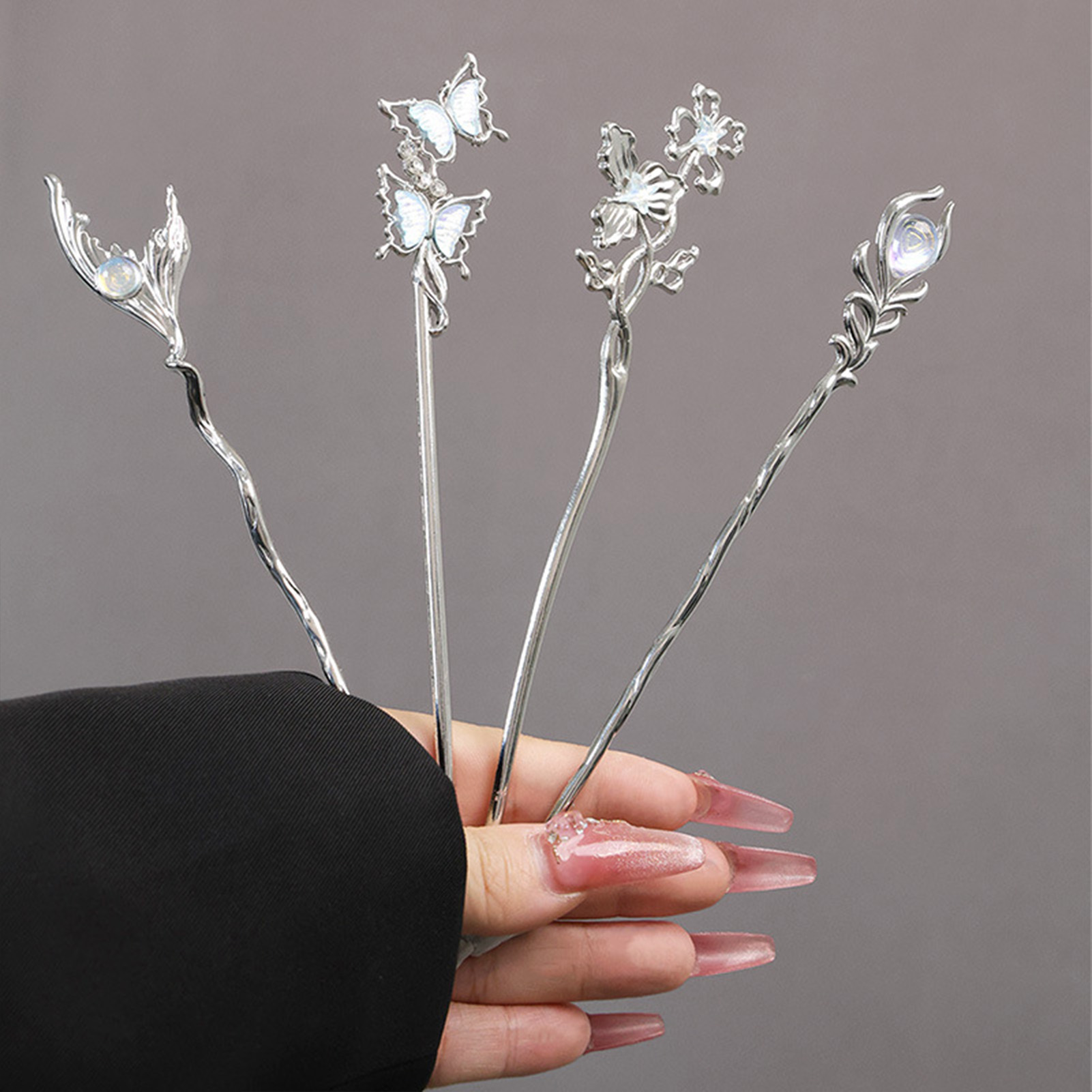 Pearl Hair Pin - Bâtons de cheveux en alliage de