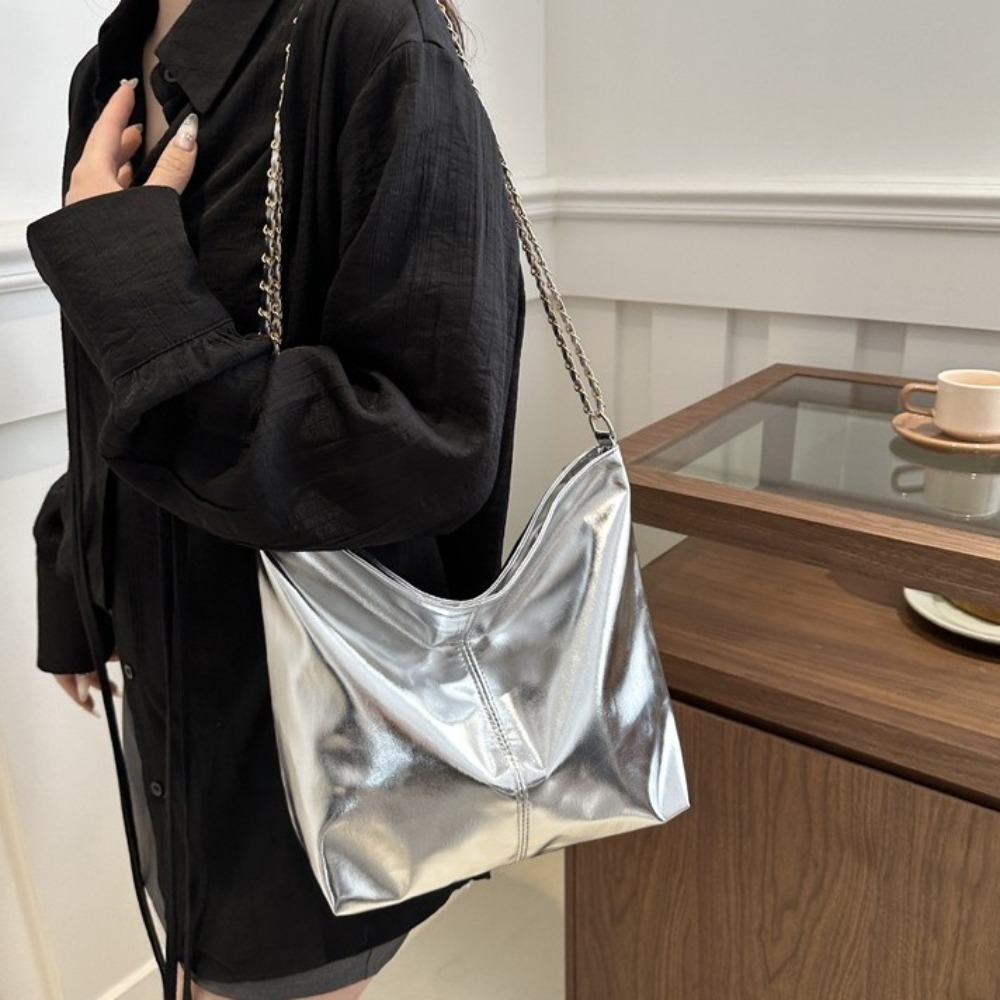 Wallet Chain Bag - Sac fourre-tout rétro en cuir PU