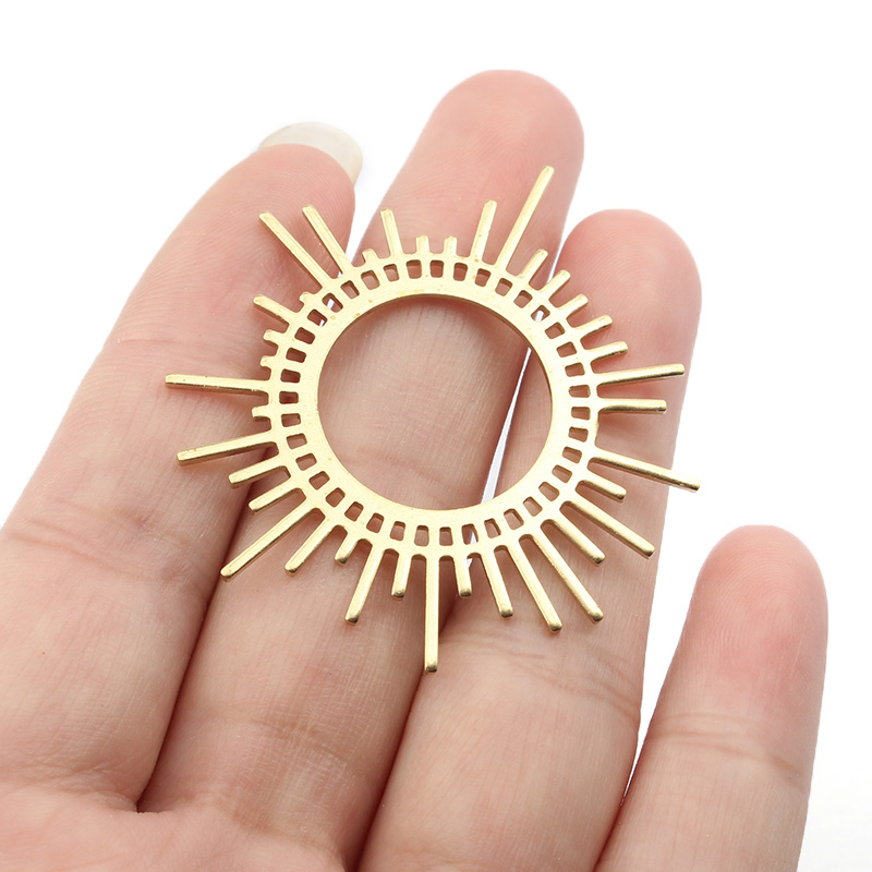 Tassel Earrings Boho - Breloques en laiton brut, 5 pièces/lot,