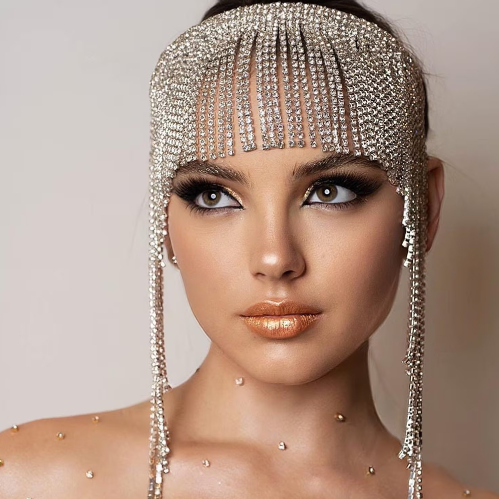Women Accessories India - Boho Crystal Tassel Hair Josauna Band,