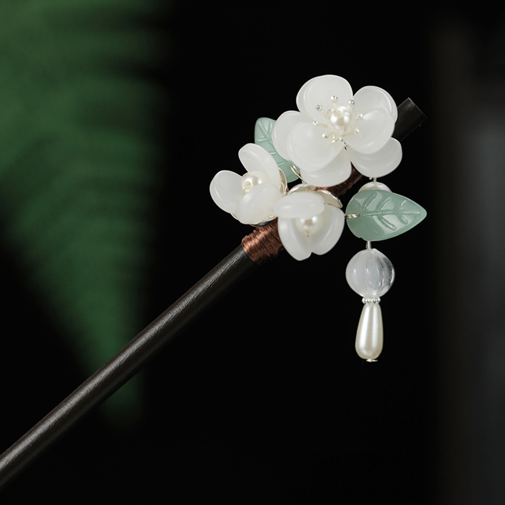 Pearl Hair Pin - Épingle à cheveux rétro fleur avec