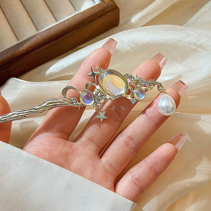 Épingle à cheveux en pierre de - Pearl Hair Pin avis et prix