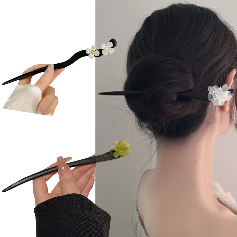 Bâtons de cheveux en bois de S - Pearl Hair Pin avis et prix