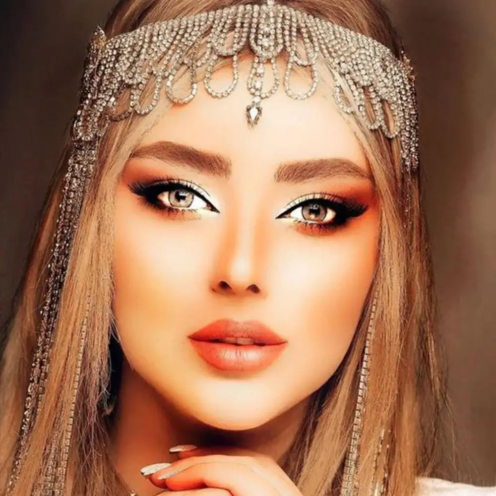 Multicouche strass frange tête - Women Accessories India avis et prix