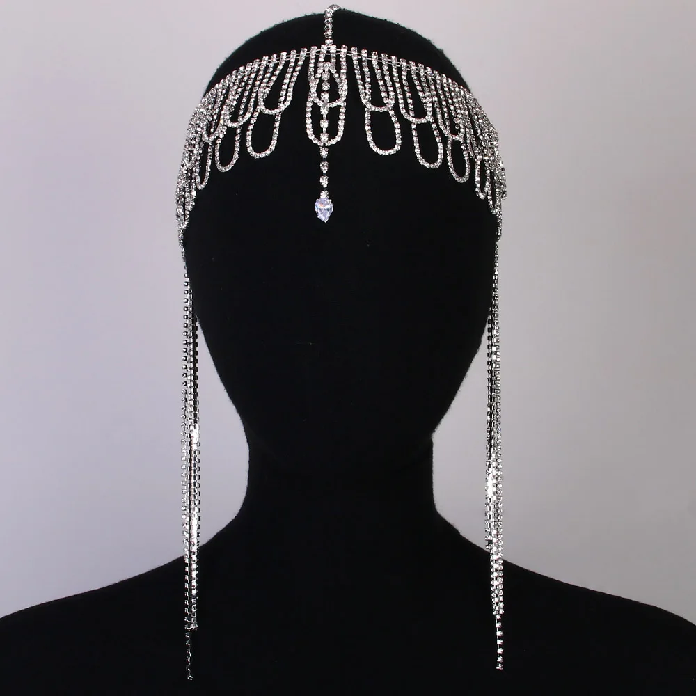 Multicouche strass frange tête - Women Accessories India avis et prix