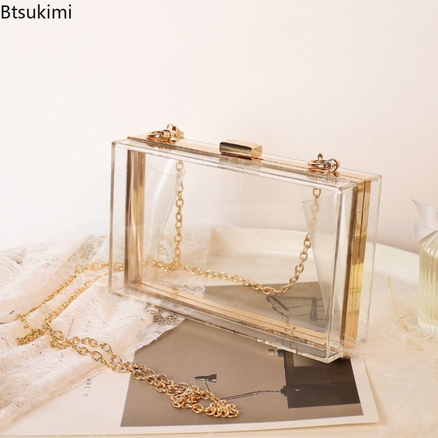 Sacs de soirée transparents en - Wallet Chain Bag avis et prix